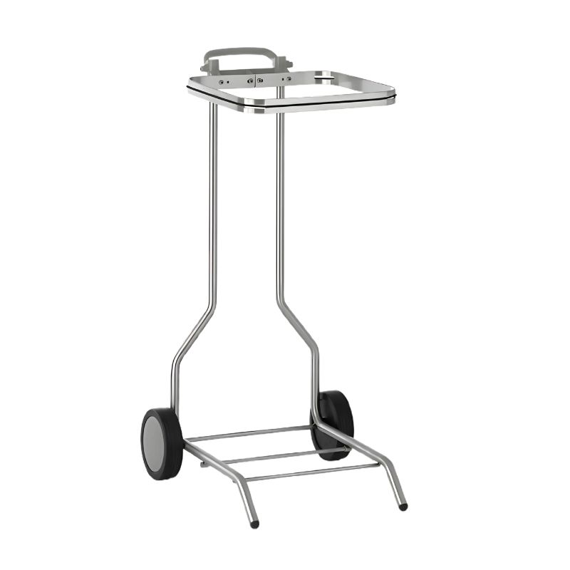 [1117SC] Porte sac poubelle mobile inox sans couvercle TOURNUS 50-100L