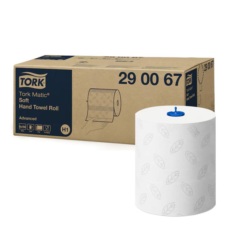 [129912] Essuie-main H1 doux TORK Advanced  Matic x 6 rouleaux