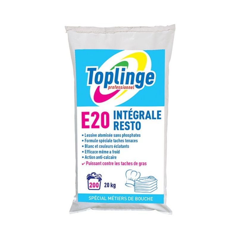 [130226] Lessive en poudre pro E20 TOPLINGE 20 kg