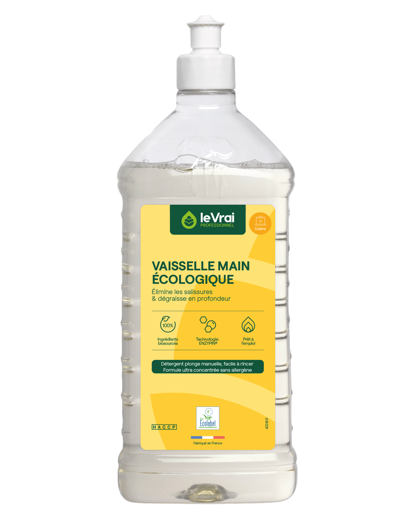 [132010] Liquide vaisselle main écologique 5305 LE VRAI PROFESSIONNEL 1 L