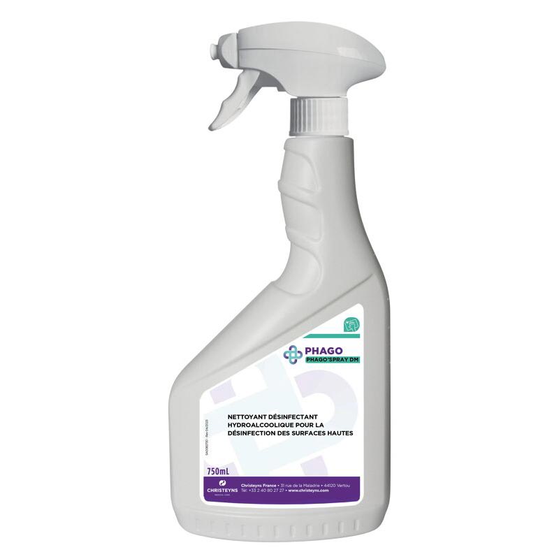[1344] Spray désinfectant Phago'Spray pour surfaces à risques - 750 ml