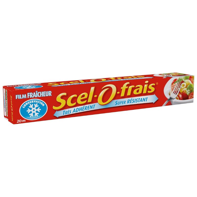 Film alimentaire transparent adhérent et résistant SCEL-O-FRAIS 20 m