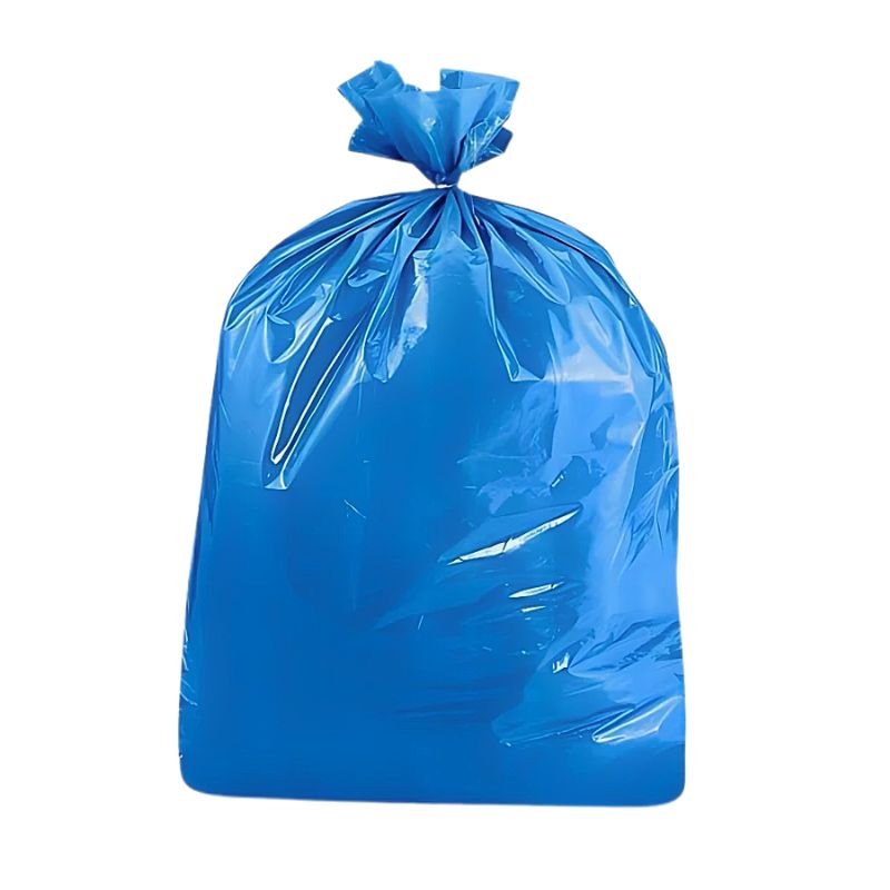 Sacs poubelles 50L / PE bleu 50 µ x 25