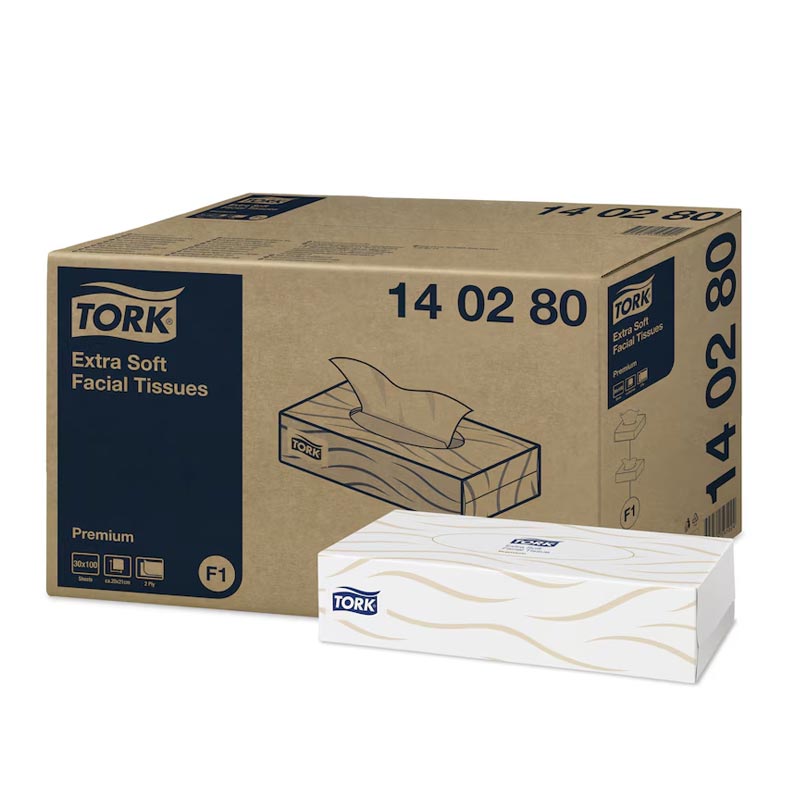 [425] Mouchoirs extra-doux Premium TORK x 30 boites de 100