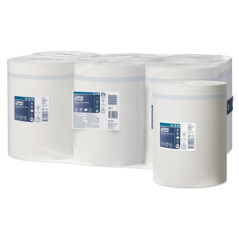 [486] Papiers d'essuyage Plus multiusage 2 plis M2 TORK x 6 bobines