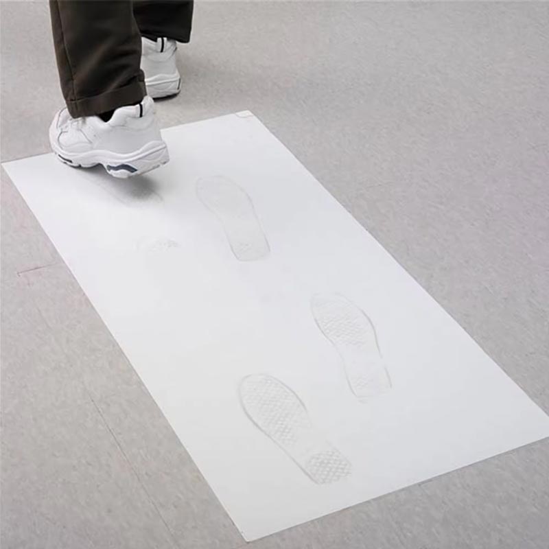 [520] Tapis capteur antibactérien pelable blanc 115 x 45 cm x 8 tapis