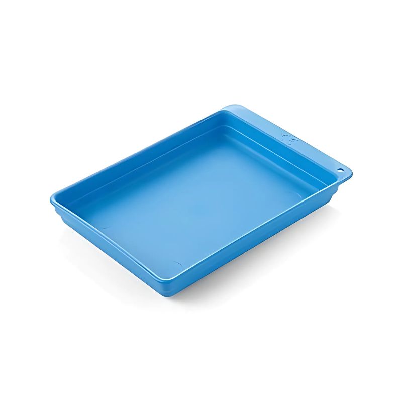 [718] Plateau de soins polypro bleu STERILMED 195 x 135 mm
