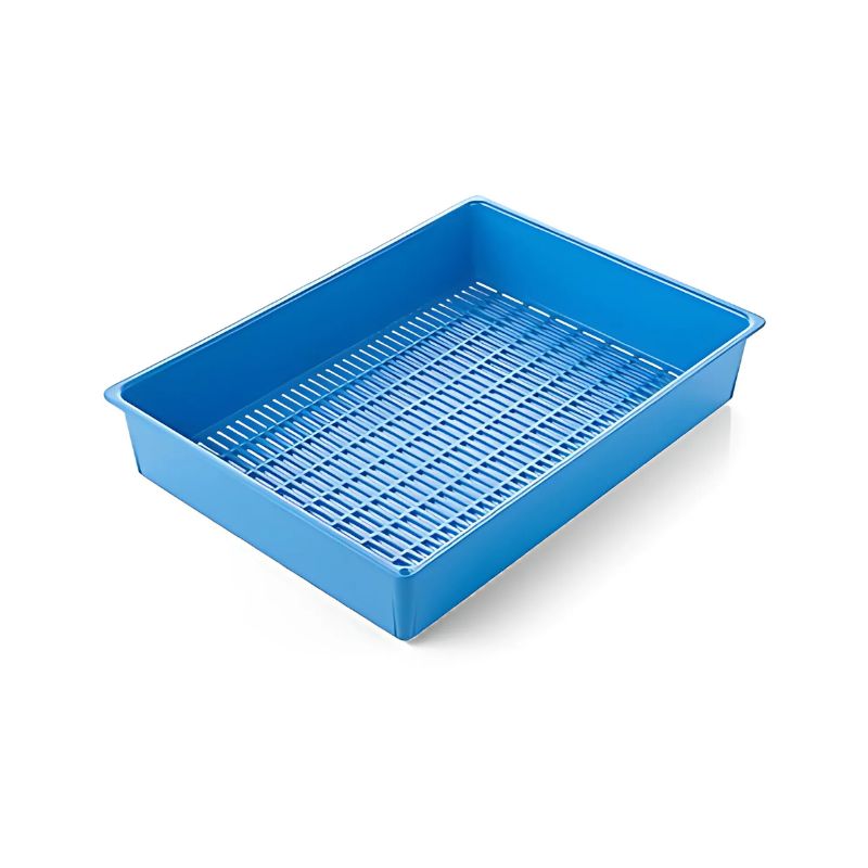 [739] Plateau de soins polypro grillagé STERILMED 424 x305 mm