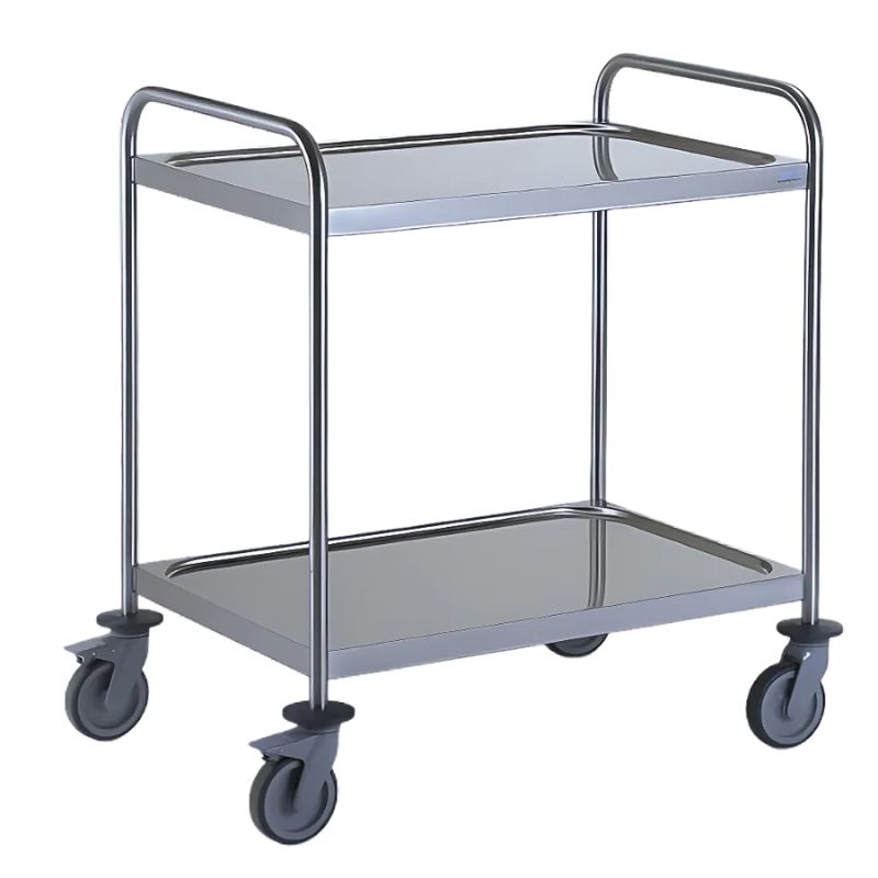 [80.102.4] Chariot de service en inox 2 plateaux TOURNUS 1000 x 600 mm
