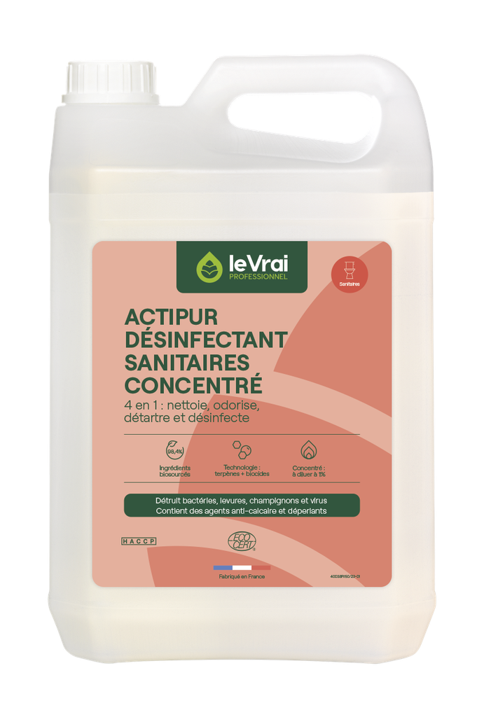 [85514] Désinfectant sanitaires concentré Actipur LE VRAI PROFESSIONNEL  5 L