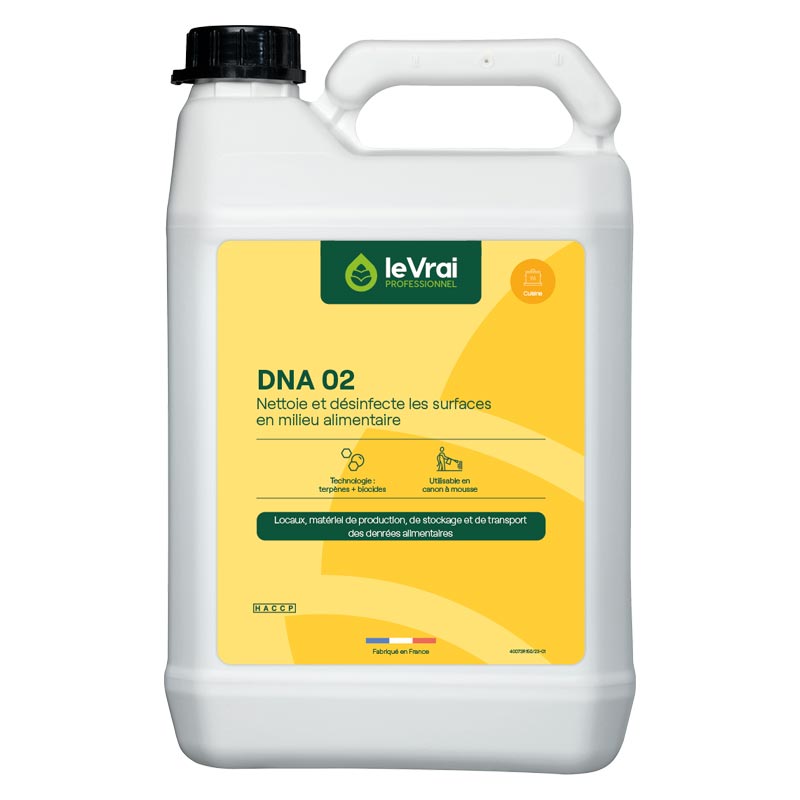 [975005] Détergent désinfectant alimentaire DNA 02 LE VRAI PROFESSIONNEL  5 L