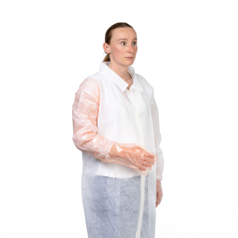 [994] Gants jetables polyéthylène extra longs 92 cm x 100