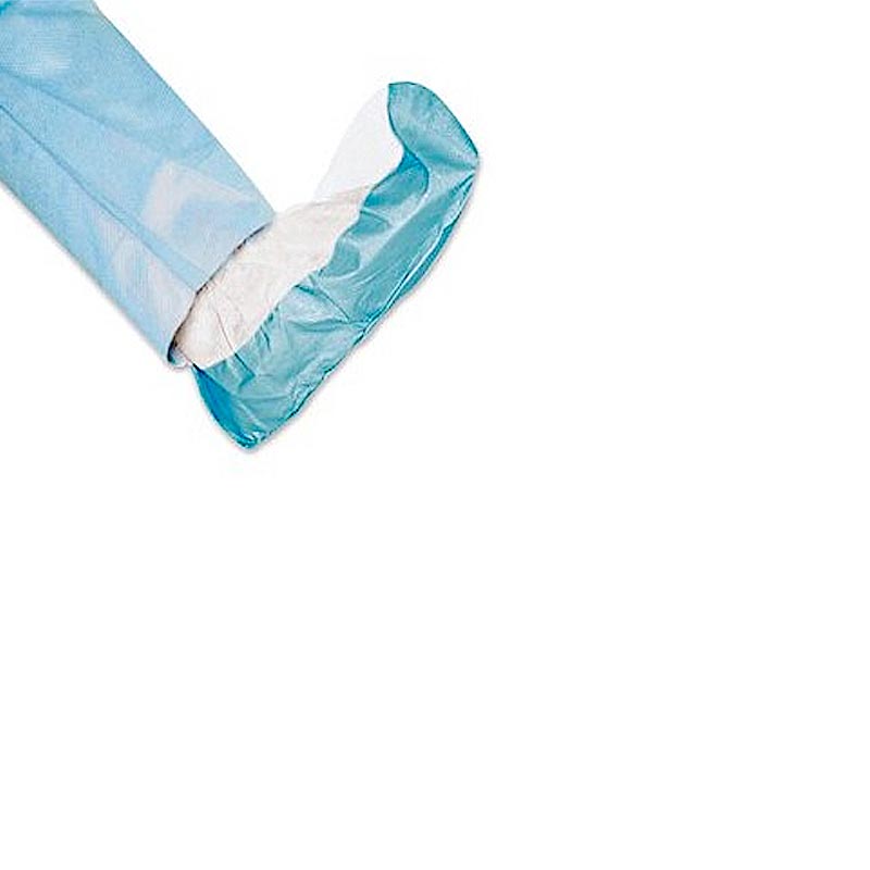 [9980] Surchaussures antidérapantes jetables blanc/bleu LCH x 400