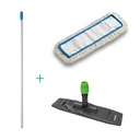 Balai de lavage complet support + manche + frange  50 cm