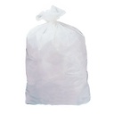 Sacs poubelles à lien 50 L / PE blanc 70 µ  X 25