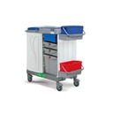 Chariot de nettoyage Filmop, modèle Alpha 8178, modulable et sécurisé