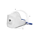 Masques FFP2 NR SafeMask Fit+Pro avec valve MEDICOM x 12